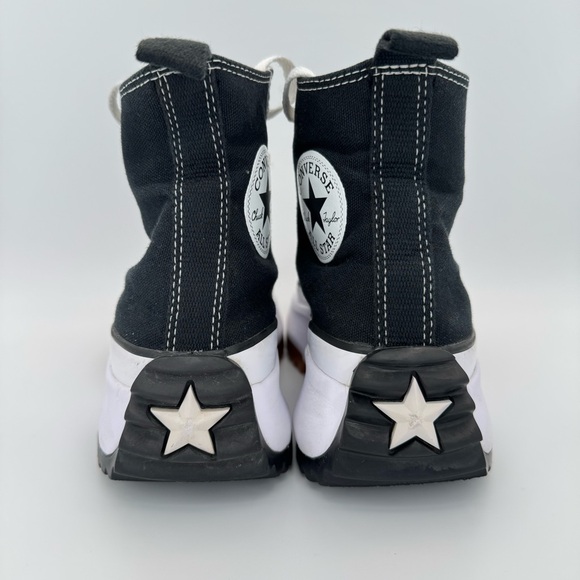 Converse Run Star Hike Canvas Platform Lugged High Top Sneakers Black W 7.5 M 6 - Picture 6 of 15